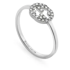 18 kt hvidguld og diamanter - Ring