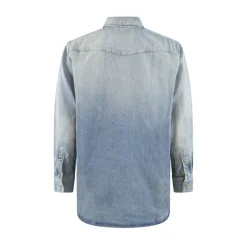 Afslappet Fit Denim Skjorte