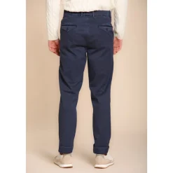 Afslappet pasform marineblå chino bukser