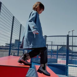 Angulus - Støvlet M. Elastik Og Track-sål, 6162 - Dusty Lavender Glitter / Black