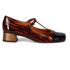 Animal Print Læder Hæle