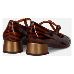 Animal Print Læder Hæle