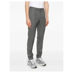 Antracitgrå Bukser med Skjult Lukning