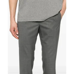 Antracitgrå Bukser med Skjult Lukning