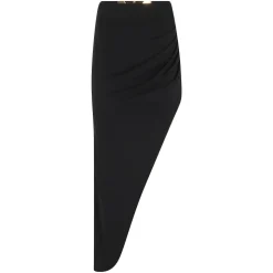 Asymmetrisk midi-nederdel