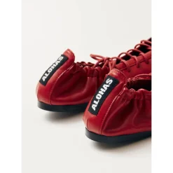 Aureline Røde Læder Ballerinaer