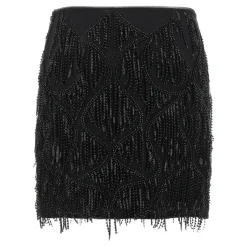 Beaded Fringed Skirt