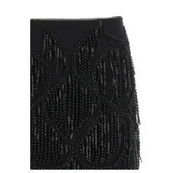 Beaded Fringed Skirt