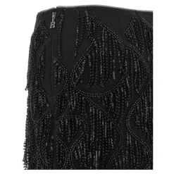 Beaded Fringed Skirt