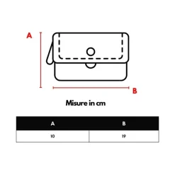 Beige Stof og Læder Pung