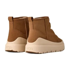 Beige Utility Mini Støvler