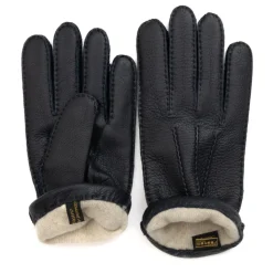 Blå Cashmere Foret Hjortehandsker