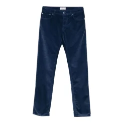 Blå Corduroy Five-Pocket Jeans