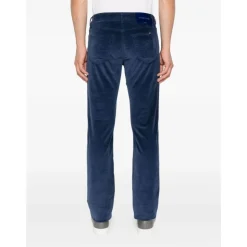 Blå Corduroy Five-Pocket Jeans