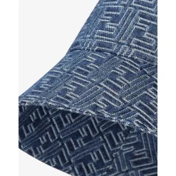 Blå Denim Bucket Hat Made in Italy