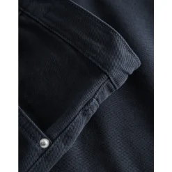 Blå Heavy Twill 5-Lomme Bukser