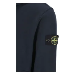 Blå hættetrøje med logo