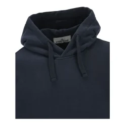 Blå hættetrøje med logo