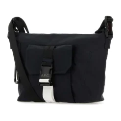 Blå Nylon Crossbody Taske