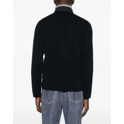 Blå Silke Nylon Jakke