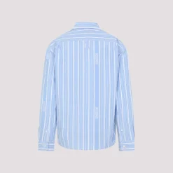 Blå Skjorte Stil Komfortabel Casual Udflugt