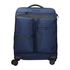 Blå Stofbagagevogn med TSA-lukning