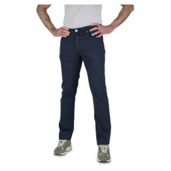 Blå strækbare herrebukser