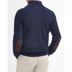 Blå Sweater Essential Patch Half Zip