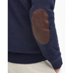 Blå Sweater Essential Patch Half Zip