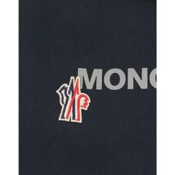 Blå Sweater med Logo Patch