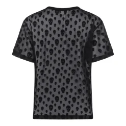 Black Skull Print T-Shirt