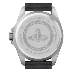 Blackwall Quartz Ur Sort Læderrem