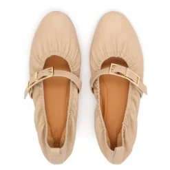 Bløde Ballerinaer i Læder