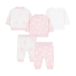 Blomstret Hvidt Tøj Sæt