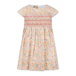 Blomstret Liberty Stof Kortærmet Kjole