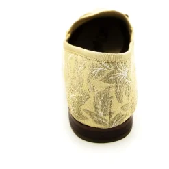 Blomstret stof loafers med lav sål