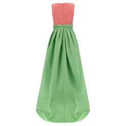 Boat Neck Column Gown