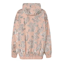 Bomberjakke med blomsterpailletterbroderi