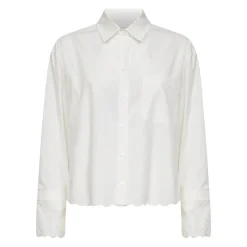 Bomuldsskjorte med brystlomme