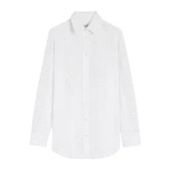 Bomuldsskjorte med klassiske detaljer