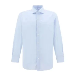 Bomuldsskjorte med knaplukning og justerbare manchetter