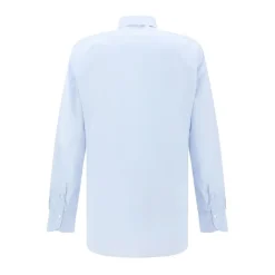 Bomuldsskjorte med knaplukning og justerbare manchetter