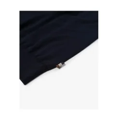 Bomuldsstriktrøje med ribstrik og regulær pasform