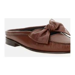 Bow-detail Loafer Mules