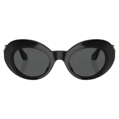Børn Oval Solbriller Sort Blank