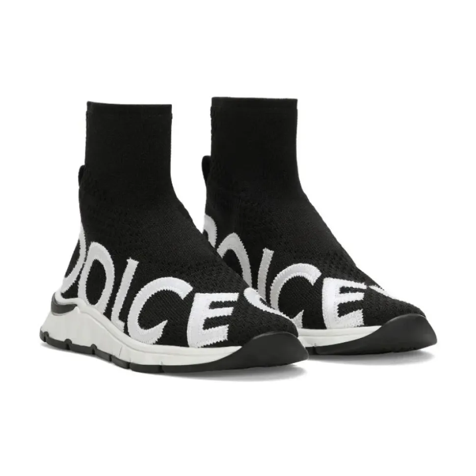 Børn Sorte Sneakers med Mærke Detaljer