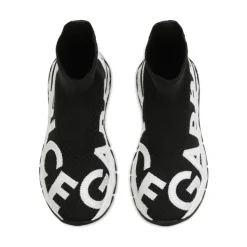 Børn Sorte Sneakers med Mærke Detaljer