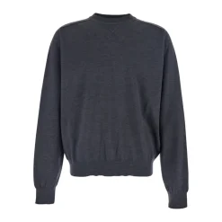 Broderet Grå Sweater