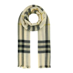 Broderet Uldtørklæde