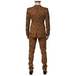 Brun Blomstret Jacquard SICILIA Dragt